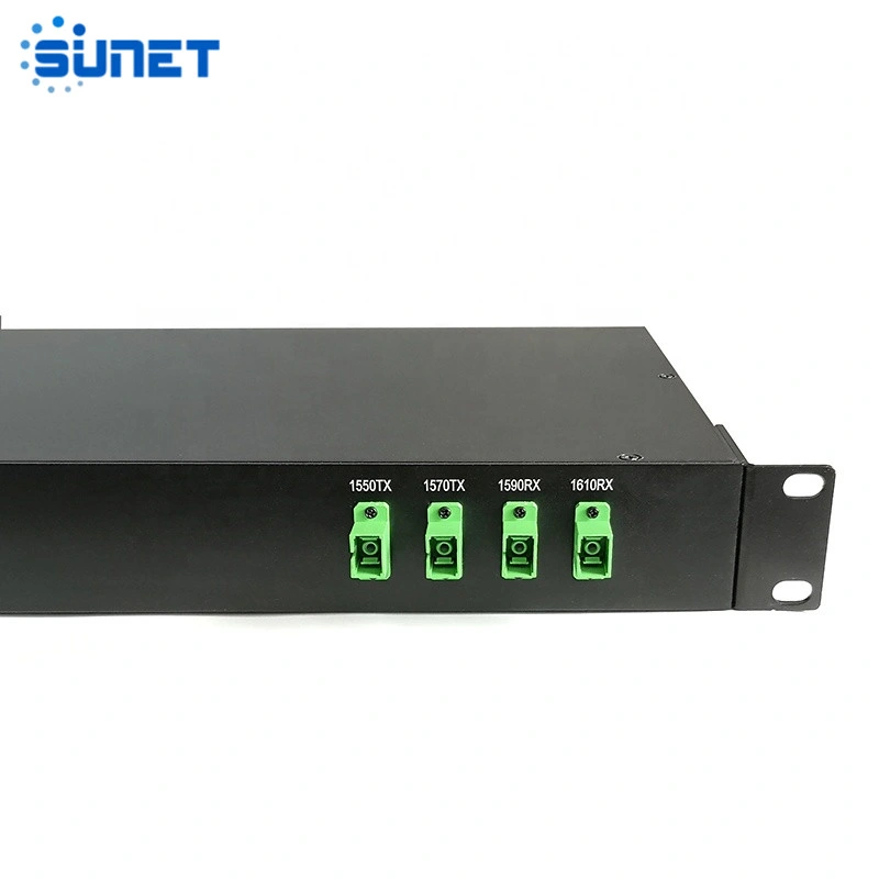 1u 19 Inch Rack Mount 8CH CWDM 16 Channels Mini Fiber DWDM/Mux/Demux