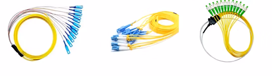 SC/LC 光ファイバ パッチ コード FTTH 2 本 12 コア光ファイバ パッチ コード